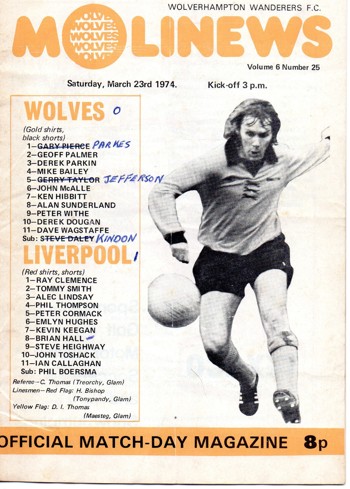 Match programme